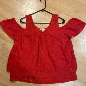 Cato Lace Cold Shoulder Top